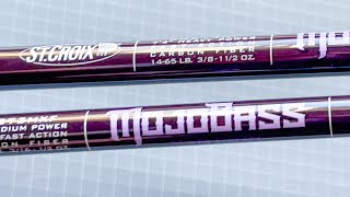 St Croix Mojo Bass Trigon Rods Review 2024 [upl. by Barry384]