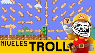 ME TROLEAN DE FORMAS QUE NO IMAGINABA 😵  NIVELES TROLL 16  Super Mario Maker  ZetaSSJ [upl. by Strepphon]