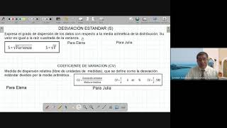 VARIANZADESVIACION ESTANDARCOEFICIENTE VARIACION MEDIDAS DISPERSION  INTERPRETACION [upl. by Dellora]