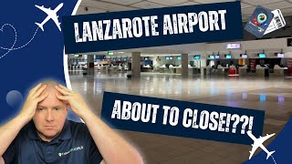 Lanzarote airport about to close  Mr TravelON takes a look around a pretty much deserted airport [upl. by Oiciruam]