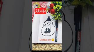 How to draw doddle art easy  art doddleart drawing markers ytshorts shorts forbeginners [upl. by Bevin]