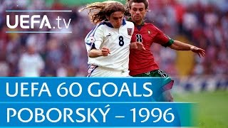 Karel Poborský v Portugal 1996 60 Great UEFA Goals [upl. by Benton978]