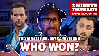 Joey Carbstrong DEBATES Tristan Tate Spoiler It Didnt Go Well [upl. by Anora]