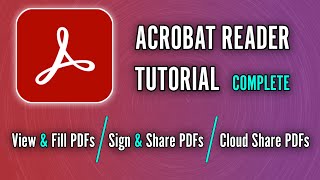 How to Use Acrobat Reader Free 2024  View Share amp Sign PDFs [upl. by Giza]