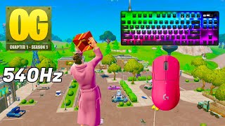 SteelSeries Apex Pro TKL ASMR 😴 Fortnite OG Solo Gameplay 🏆 Satisfying Keyboard Fortnite 360 FPS 4K [upl. by Dixil115]