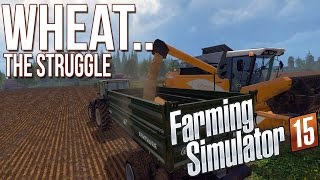 Farming Simulator 15 2015  Wheat Struggles amp Cock Hunting  Highlights Gameplay HD 60 FPS [upl. by Hayarahs393]