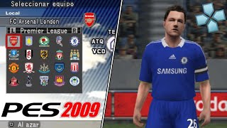 PES 2009 FULL LICENSEDLICENCIADO OPTION FILESAVEDATA PSPPPSSPP [upl. by Ettelimay774]