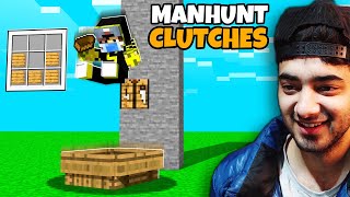 Recreating Epic Manhunt Clutches in Minecraft [upl. by Eissen]