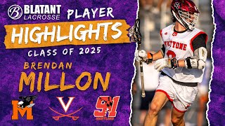 Brendan Millon 1 Player in the Nation l IMLCA Lacrosse Highlights  Virginia 29 [upl. by Zetrom]