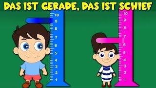 Das ist gerade das ist schief  Lied  Kinderlieder  Kinderlieder zum Mitsingen [upl. by Anisor345]