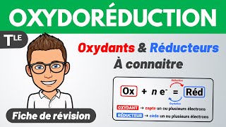 Oxydants amp Réducteurs usuels 💚 Fiche de révision  Terminale spécialité Chimie [upl. by Herrmann]