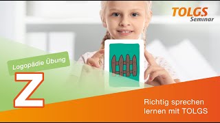 Logopädie Übung für Kinder – Wörter mit Z [upl. by Hedvige]