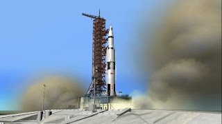 Apollo 13  The Launch of AS508 The Successful Failure Orbiter Sim 2010 [upl. by Ernestus394]