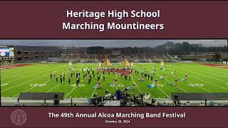 Heritage High School  Alcoa Marching Band Festival October 26 2024 [upl. by Nigrom]