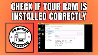 How to Check if Your Ram is Installed Correctly [upl. by Nora]