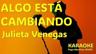 Algo está cambiando Julieta Venegas Karaoke [upl. by Niad]