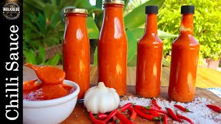 How to make a HOT Chilli sauce  Hot sauce recipe  Buffalo sauce recipe  PeriPeri recipe [upl. by Nidya]