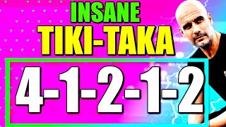 EAFC 24 41212 2 Custom Tactics  This TIKITAKA Formation Makes The Game FUN [upl. by Pohsib]