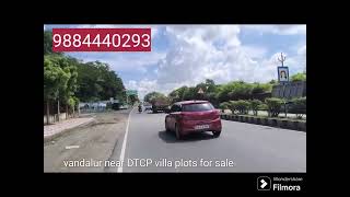 vandalur to kalpakkam Roads Rathinamangalam villa plots for sale 9884440293 [upl. by Ilajna543]