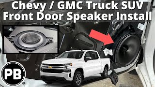 Chevy  GMC Truck Front Speaker Install Short [upl. by Meletius402]