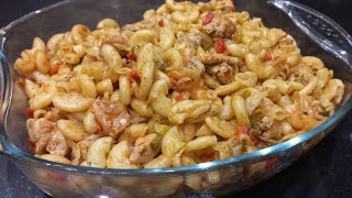 Fried chicken Macaroni vegetable Macaroni Recipe فارائیڈ چکن میکرونی [upl. by Kerns]