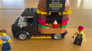 LEGO City Burger Van 60404 Speed build [upl. by Marianne818]