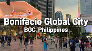 BGC Metro Manila Philippines  Walking Tour 2024 at the Bonifacio Global City [upl. by Animlehliw997]