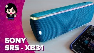 Sony SRSXB31 ¡altavoz bluetooth con luces  ChicaGeek [upl. by Daahsar]