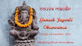 Couva Mandir Ganesh Jayanti Celebrations [upl. by Sitarski]