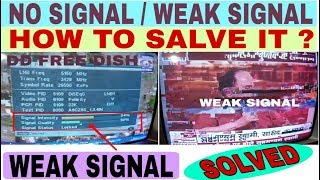 dd free dish weak signal problem from set top box  solved [upl. by Notyrb]