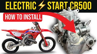 Honda CR500 Electric Start Kit INSTALL  Panthera Motorsports [upl. by Kingsley]