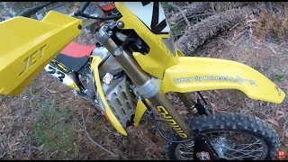 Enduro Riding up the Creek on the RMX450Z part2 the Hard Way [upl. by Benzel]