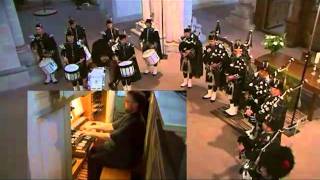 Pipes amp Drums Of Brunswiek und HansDieter Karras Orgel  Ode To Joy [upl. by Annatnas392]