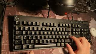 Modded Logitech G610 sound test Cherry MX Reds [upl. by Ccasi64]