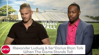 ALexander Ludwig amp Ser Darius Blain Talk WHEN THE GAME STANDS TALL With AMC [upl. by Htiekram]