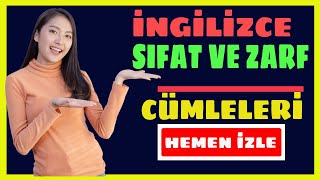 225 İNGİLİZCE SIFAT VE ZARF  CÜMLE ÖRNEKLERİ İLE İNGİLİZCEDE EN ÇOK KULLANILAN SIFATLAR VE ZARFLAR [upl. by Mehelhteb951]