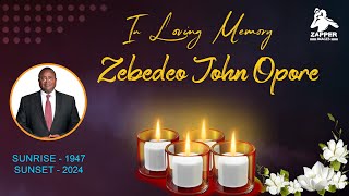 CELEBRATING THE LIFE OF HON ZEBEDEO JOHN OPORE [upl. by Winebaum857]