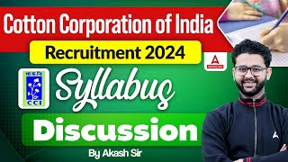 Cotton Corporation of India Syllabus 2024  CCI Syllabus 2024  CCI Recruitment 2024 [upl. by Enelak919]