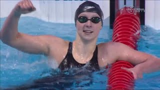 Ledecky becomes 200m Free Champ  Universal Sports [upl. by Dnamra19]