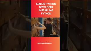 Senior Python developer installing python shorts coding [upl. by Ertnom]