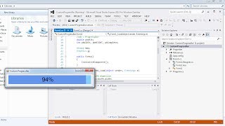 Visual Studio  Design a custom ProgressBar in C [upl. by Baxter123]