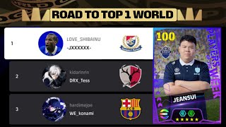 EFOOTBALL 2025  LOVESHIBAINU JEANSUI  ROAD TO TOP 1 IN THE WORLD  EFOOTBALL LEAGUE PHASE 3 [upl. by Coralyn290]