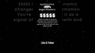 What is the meaning of 55555 ⭐️ Manifesting Angel Numbers Meanings Numerology angelnumber synchron [upl. by Eenar767]