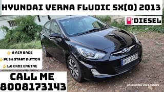 Hyundai Verna Fludic SXO ⛽Diesel 2013 For Sale Haniya Car DecorsGuntur [upl. by Zaraf]