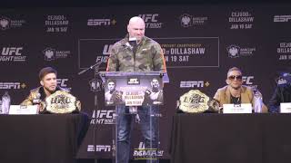 UFC Brooklyn PreFight Press Conference  MMA Fighting [upl. by Claude29]