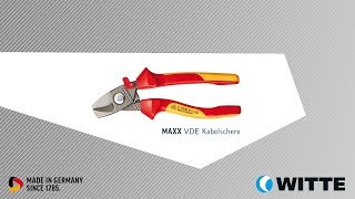 WITTE Tools MAXX VDE Kabelschere DE [upl. by Aslin]