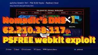 Nomadics DNS Working Like a Charm With PSfree Webkit Exploit  7in1 HOST [upl. by Buonomo940]