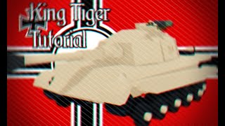 King Tiger Roblox Plane Crazy Tutorial Part 1 [upl. by Gide]