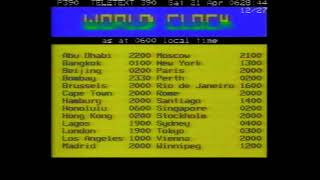 Teletext As Broad Casted 1990 Nz [upl. by Atekihc]