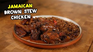 EASIEST Jamaican Brown Stew Chicken recipe  ABSOLUTELY DELICIOUS [upl. by Magdala]